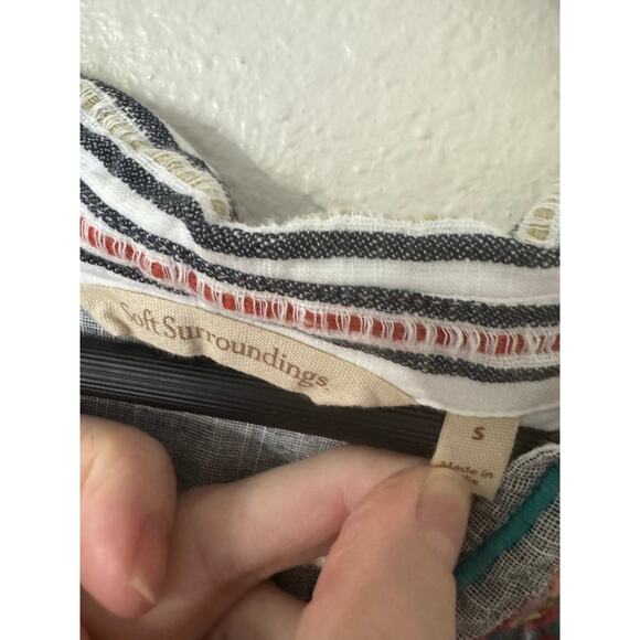 Soft Surroundings Brookhaven Tunic Multicolor Embroidered Size Small - Picture 7 of 8